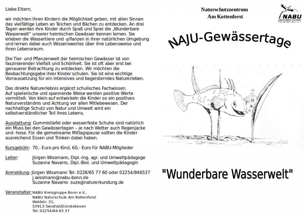 Wassertage 2017 Faltblatt